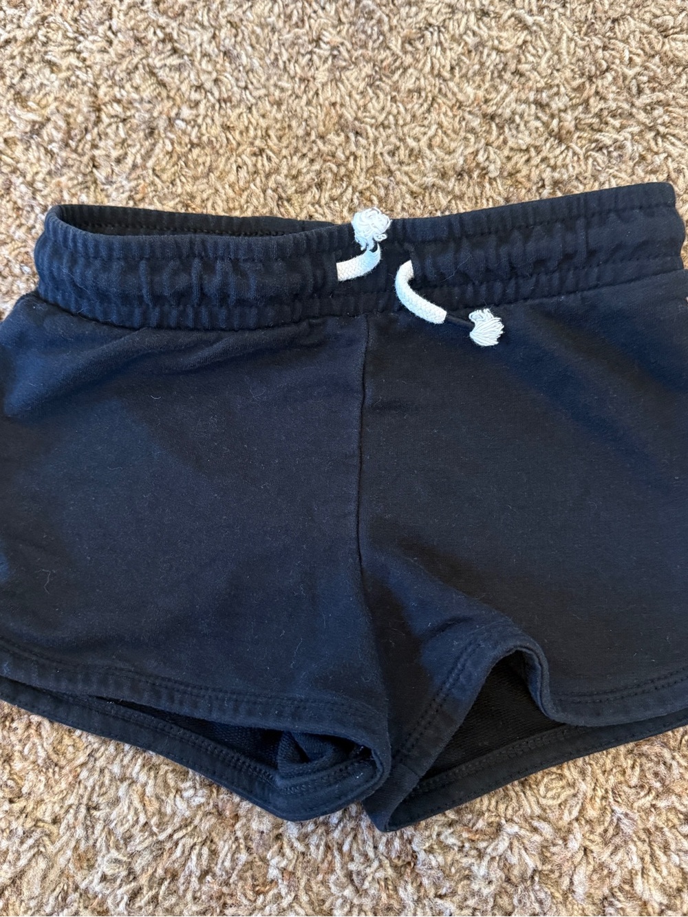 Cat & Jack Black Girls' Casual Drawstring Shorts